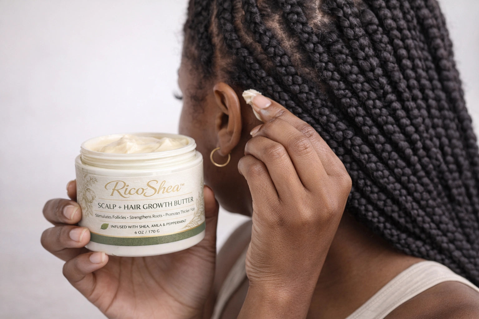 RicoShea™ Scalp + Hair Growth Butter | Natural Hair Care Routine