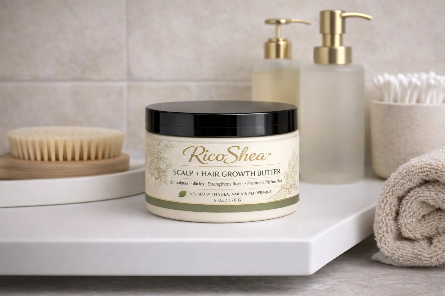 RicoShea™ Scalp + Hair Growth Butter | Natural Hair Care Routine