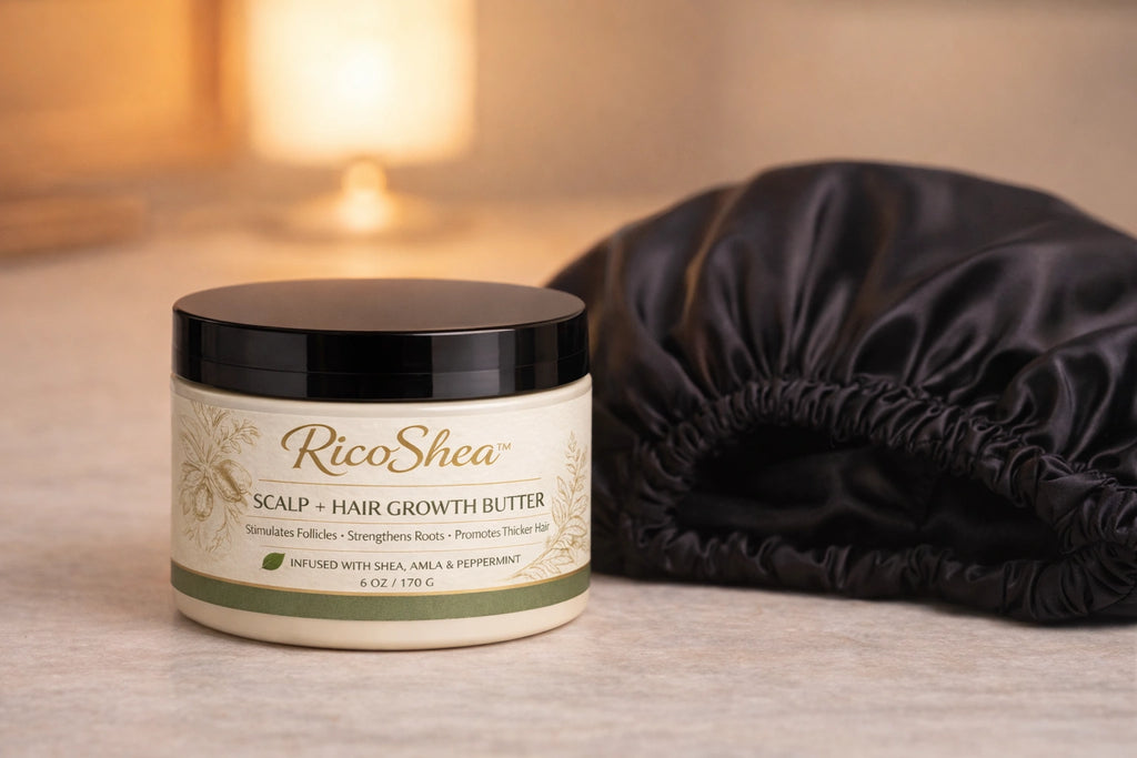 RicoShea™ Scalp + Hair Growth Butter | Natural Hair Care Routine