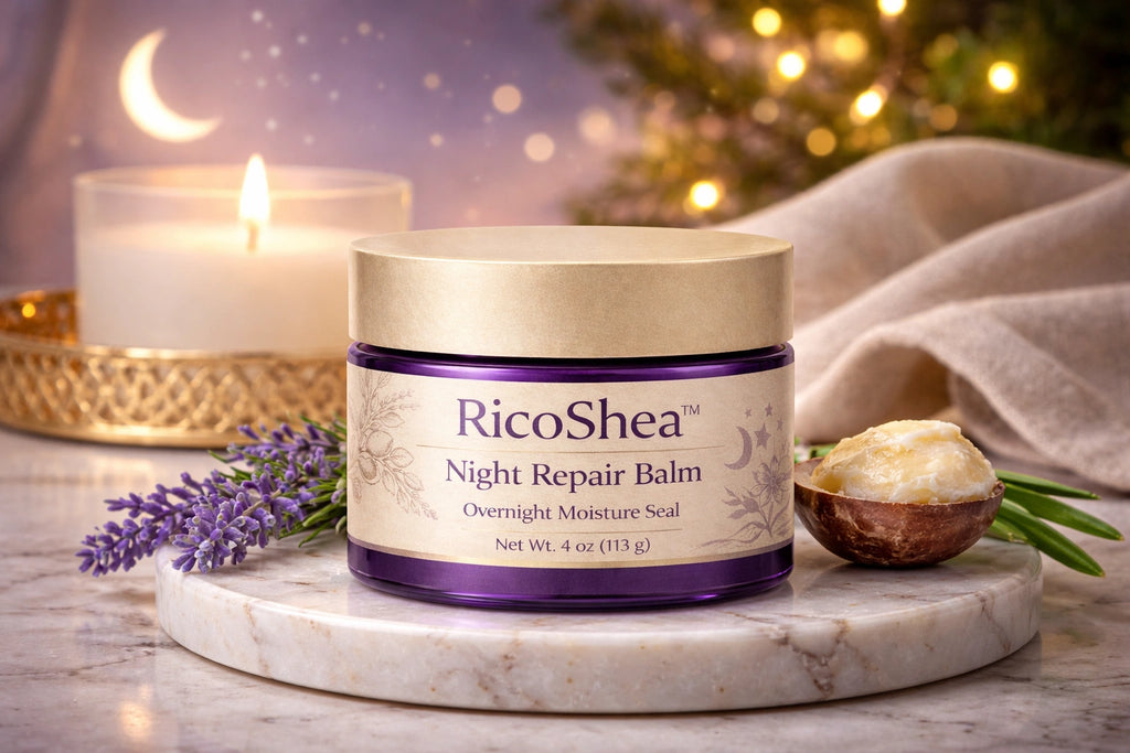 ricoshea overnight shea balm lifestyle
