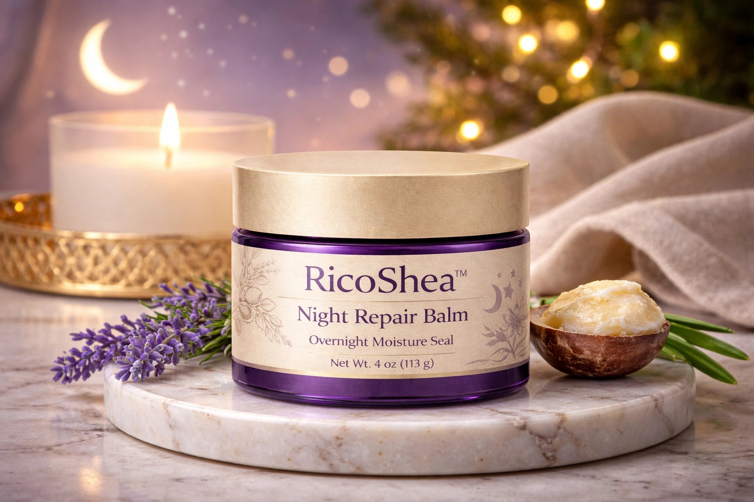 ricoshea overnight shea balm lifestyle